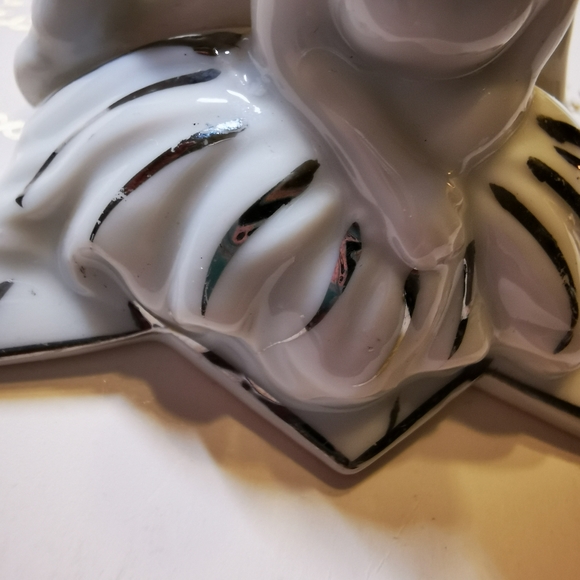 Vintage Porcelain Wedding Cake Topper Bride & Groom - Picture 6 of 11